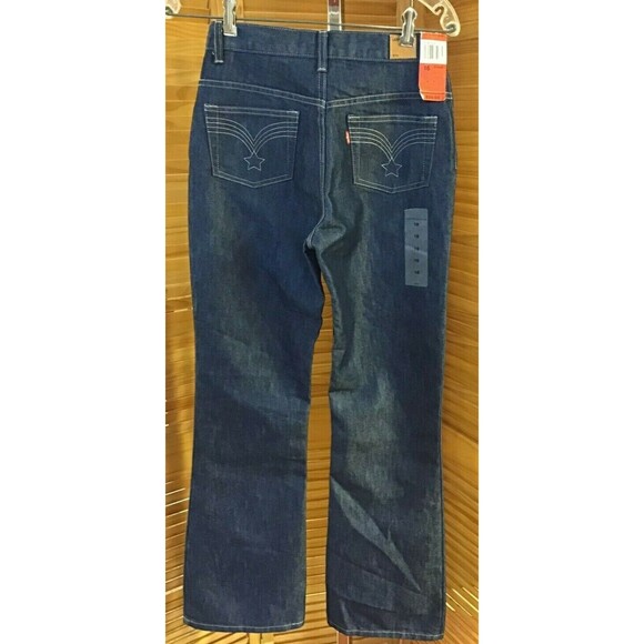 Levi's Girls Mid Rise Boot Cut Embroidered Jeans Size 16 R NWT - Picture 2 of 6